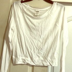 VS Pink off the shoulder crop